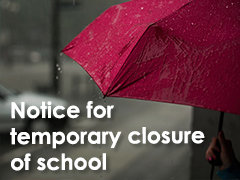Notice for temporary closure of school